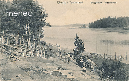 Tammisaari, Snappertuna, poikia kalliolla 