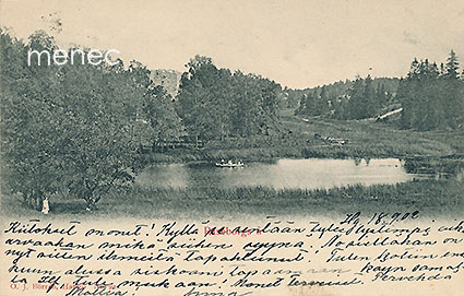 Raaseporinjoki, veneilijöitä linnan luona 