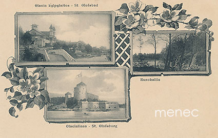 Savonlinna, Olavin kylpylaitos, Olavinlinna, Runokallio, taidekortti 