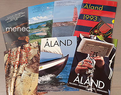 Ahvenanmaan postimerkit 1990-1996 [ 7 vuosilajitelmaa] 