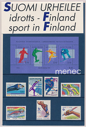 Suomi urheilee -postimerkkikotelo 