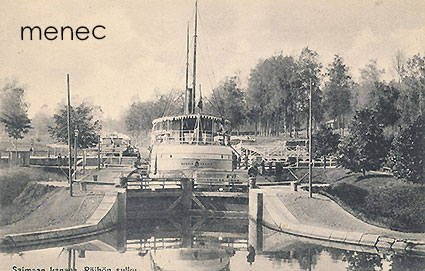 Saimaan kanava, Räihön sulku, höyrylaiva Kuopio 