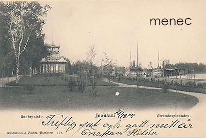 Joensuu, Rantapuisto, kaksi höyrylaivaa 