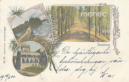 Punkaharju, taidekortti, kolme näkymää 