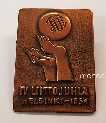 TUL-liittojuhlien rintamerkki 1954 