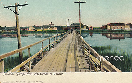 Finland. Bridge from Haparanda till Torneå 