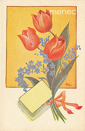 Sjöstedt, Helga - Tulppaaneja, kirjeteema 