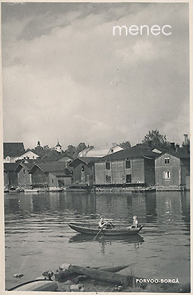 Porvoo, poikia veneilemässä 