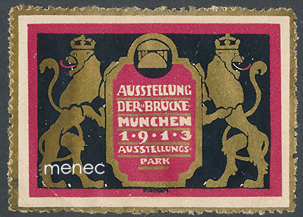 Pirchan, Emil - Mainosmerkki, taiteilijaryhmä Brücke, näyttely Münchenissä 1913 