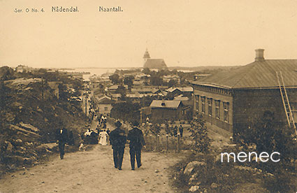 Naantali, näkymä harjulta keskustaan 