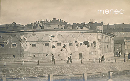 Helsinki, kortteli Aleksanterinkatu 1 - Meritullintori 4, 1918 taistelujen jäljiltä 