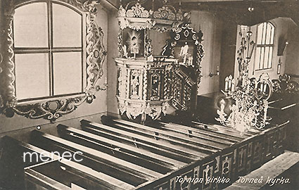 Tormio, kirkko, saarmastuoli 