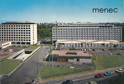 Helsinki, Finnairin Töölön toimipiste, hotellit Hesperia ja Intercontinental 