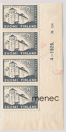 Turun 700-vuotisjuhla 1929, 4-rivilö, numero 