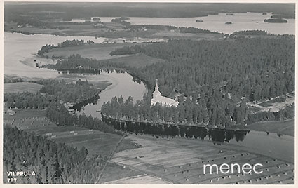 Vilppula, kirkko, ilmakuva 
