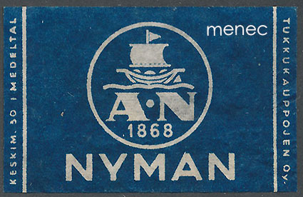 Tulitikkuetiketti, Nyman 