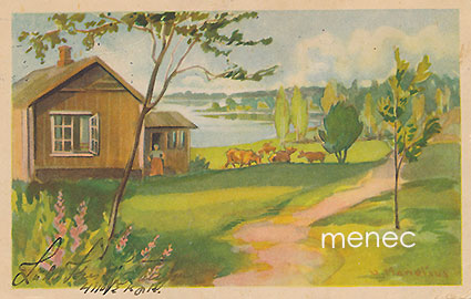 Maasio, Urpo - Lehmiä pihalla 