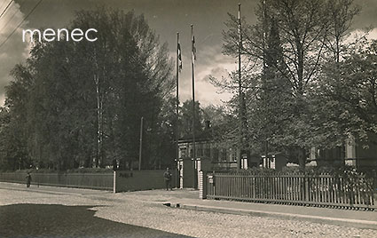 Pohjan Rykmentin pääportti ja esikuntarakennus 8.1.1935, Kuopio 