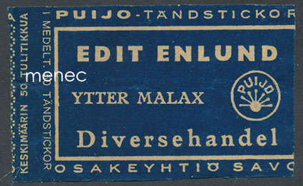 Kauppiasetiketti, Edit Enlund, Ytter Malax, Maalahti 