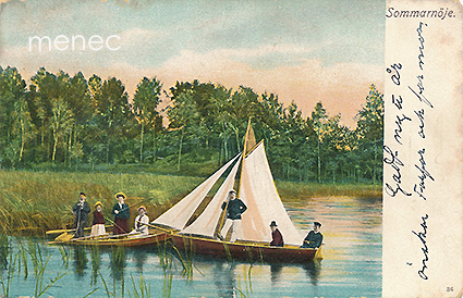 Sommarnöje, huviveneilyä 1900-luvun alussa 