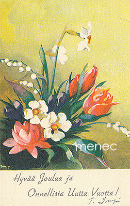 Wendelin, Martta - Kukkia, pienoiskortti 