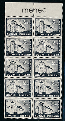 Turku 700 vuotta 1929, linna, 10-rivilö 