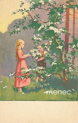 Wendelin, Martta - Tyttö, poika ja kukkiva pihlaja 