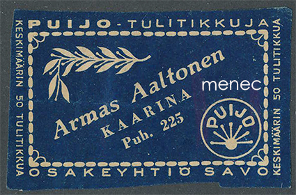 Kauppiasetiketti, Armas Aaltonen, Kaarina 