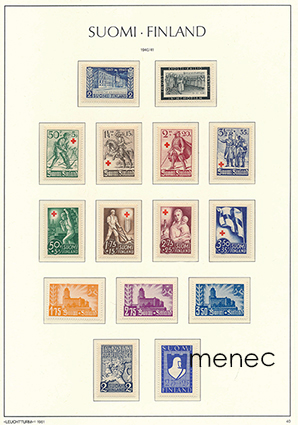 Suomi, postituoreet erikoismerkit 1940-1945 
