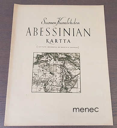 Suomen Kuvalehden Abessinian kartta 