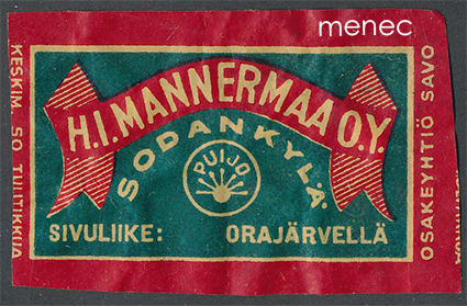 Kauppiasetiketti, H. I. Mannermaa, Sodankylä 