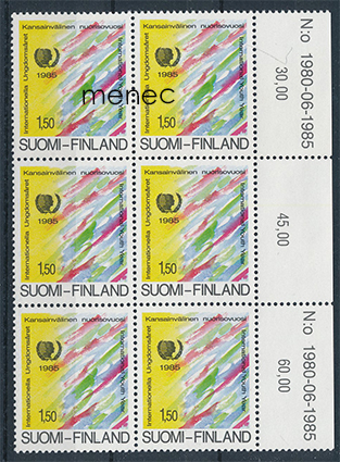 Kansainvälinen nuorisovuosi 1985, numerokuusilo 