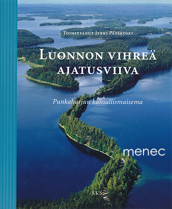 Luonnon vihreä ajatusviiva 