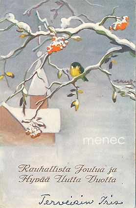 Wendelin, Martta - Lintu pihlajan oksalla 