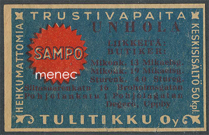 Kauppiasetiketti, Unhola, Helsinki 