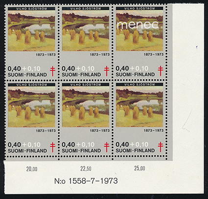 Tuberkuloosi 1973, Vilho Sjöström 0,40+0,10, numerokuusilo 