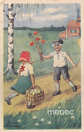 Nyström, Jenny - Tyttö saa kukkia maantiellä 