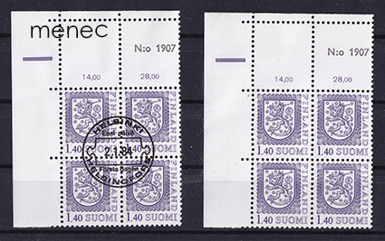 Yleismerkki 1984, 1,40, nelilöt 