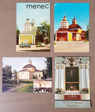 Kurikka, kirkko ja kellotapuli, 4 kpl 