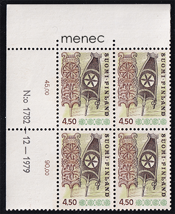 Yleismerkki 1976, 4,50, nro-nelilö 