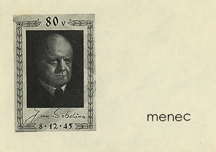 Sibelius 80 vuotta 1945 -kuori 