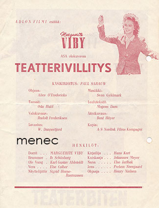 Teatterivillitys, elokuvaesite 