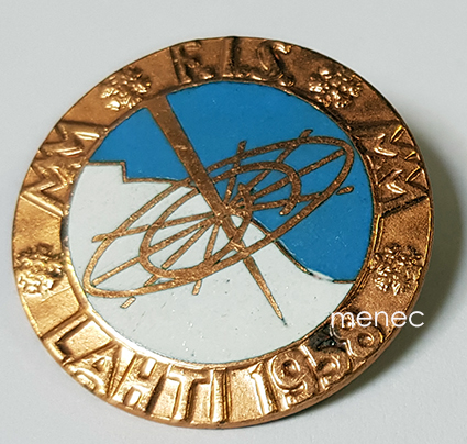 Hiihdon maailmanmestaruuskilpailut 1958, Lahti, FISin jäsenen tunnus 