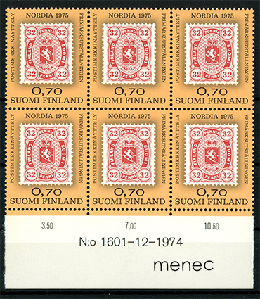Nordia 1975, 0,70, numerokuusilo 