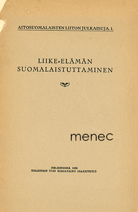 Liike-elämän suomalaistuttaminen 