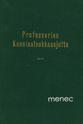 Professorien kunnianloukkausjuttu 