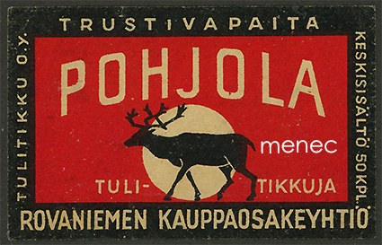 Tulitikkuetiketti, Rovaniemen Kauppaosakeyhtiö 