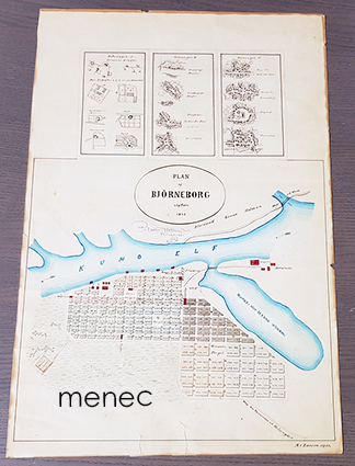 Plan af Björneborg utgifven 1840 