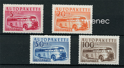 Autopakettimerkit 1952-1958 