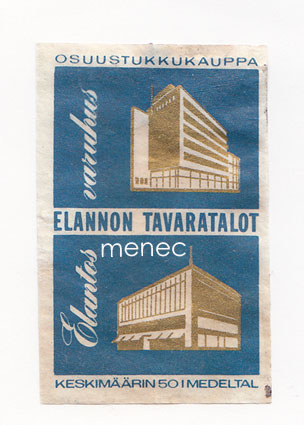 Tulitikkuetiketti, Elannon tavaratalot 